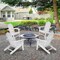 Outdoor Adirondack Chair with Built-in Cup Holder for Backyard and Porch